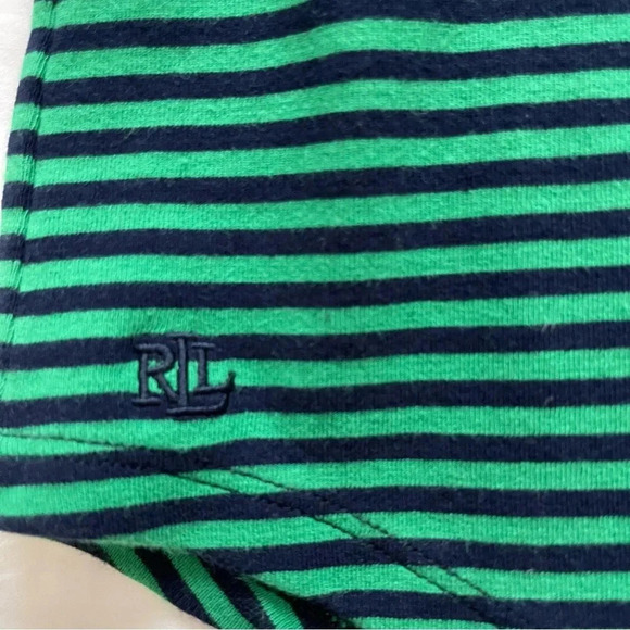Lauren Ralph Lauren Striped Button-Shoulder Top - Picture 8 of 11